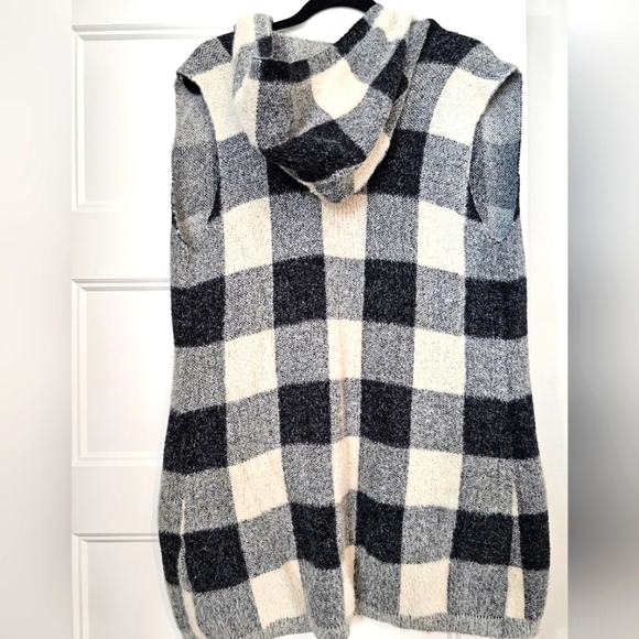 Cyrus Women's Sleeveless Long Cardigan with Hood Sz Medium - Picture 5 of 8